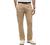 Tommy Hilfiger Men’s Denton Twill Cargo Trousers with Pockets, Black (Platinum Olive), 34W/34L