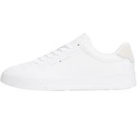 Tommy Hilfiger Men’s Detail Essential Leather Court Trainers, White (White), 10