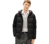 Tommy Hilfiger Men’s Down Hooded Water Repellent Puffer Jacket, Black (Black), S