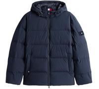 Tommy Hilfiger Men’s Down Hooded Water Repellent Puffer Jacket, Blue (Desert Sky), L