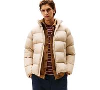 Tommy Hilfiger Men’s Down Puffer Jacket with Stand Collar, Beige (Sandalwood), XXL