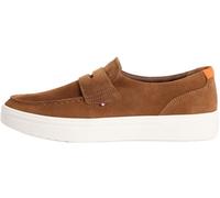 Tommy Hilfiger Men’s Driving Shoes Hybrid Loafers in Suede, Brown (Coconut Grove), 11