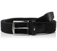 Tommy Hilfiger Men’s Elastic Woven Denton Belt, Black (Black), 41.3 inches