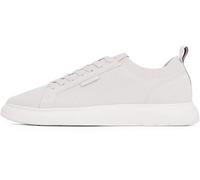 Tommy Hilfiger Men’s Elegant Light Knit Seasonal Vulcanised Trainers, White (Alabaster), 9