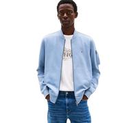 Tommy Hilfiger Men’s Essential Bomber Jacket with Zip, Blue (Brisk Blue), XXL