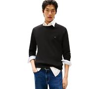 Tommy Hilfiger Men’s Essential Cotton Crew Neck Jumper, Black (Black), 3XL