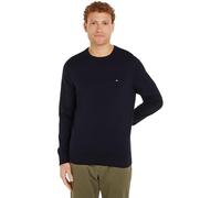 Men's Tommy Hilfiger Core Essential Cotton Crew Mens Sweatshirt - Blue/Black - Size: 38/Regular