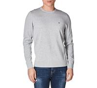Tommy Hilfiger Men’s Essential Cotton Crew Neck Jumper, Grey (Medium Grey Heather), M