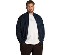 Tommy Hilfiger Men’s Essential Cotton Mock Neck Jumper with Zip, Blue (Desert Sky), 3XL