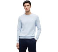 Tommy Hilfiger Men’s Essential Cotton Round Neck Jumper, Blue (Breezy Blue), S