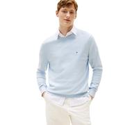 Tommy Hilfiger Men’s Essential Cotton Round Neck Jumper, Blue (Breezy Blue), XXL