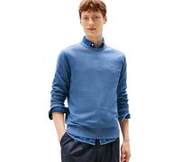 Tommy Hilfiger Men’s Essential Cotton Round Neck Jumper, Blue (Petrol Blue Heather), S