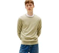 Tommy Hilfiger Men’s Essential Cotton Round Neck Jumper, Green (Heathered Olive), XL