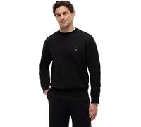 Tommy Hilfiger Men’s Essential Crew Neck Regular Fit Fleece Sweatshirt, Black (Black), L