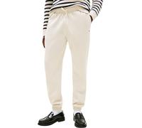 Tommy Hilfiger Men’s Essential Fleece Drawstring Joggers, Beige (Heathered Oatmilk), L