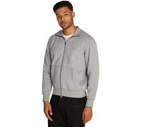 Tommy Hilfiger Men’s Essential Fleece Stand Collar Zipped Sweatshirt, Grey (Medium Grey Heather), XXL