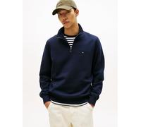 Tommy Hilfiger Men’s Essential Half Zip Fleece Sweatshirt, Blue (Desert Sky), M