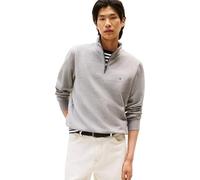Tommy Hilfiger Men’s Essential Half Zip Fleece Sweatshirt, Grey (Medium Grey Heather), 3XL