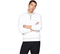 Tommy Hilfiger Men’s Essential Half Zip Fleece Sweatshirt, White (White), 3XL