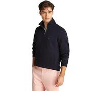 Tommy Hilfiger Men’s Essential Intechno Quarter Zip Sweatshirt with Stand Collar, Blue (Desert Sky), XS