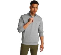 Tommy Hilfiger Men’s Essential Intechno Quarter Zip Sweatshirt with Stand Collar, Grey (Light Grey Heather), 3XL