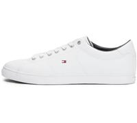 Tommy Hilfiger Men’s Essential Leather Cupsole Trainers, White (White), 6.5