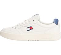 Tommy Hilfiger Men’s Essential Leather Cupsole Trainers, Blue (Blue Moment), 9