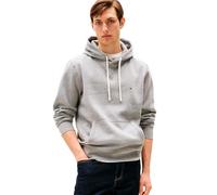 Tommy Hilfiger Men’s Essential Regular Fit Fleece Hoodie, Grey (Medium Grey Heather), L