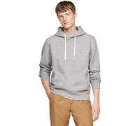 Tommy Hilfiger Men’s Essential Regular Fit Fleece Hoodie, Grey (Medium Grey Heather), L