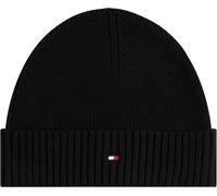 Tommy Hilfiger Flag Pima Beanie AM0AM12796BDS - Man - Cotton Black