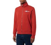 Tommy Hilfiger Men’s Flag Embroidery Stand Collar Zipped Sweatshirt, Red (Dark Magma), M