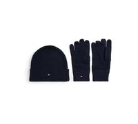 Tommy Hilfiger Men’s Flag Hat and Scarf Gift Set, Blue (Space Blue), One Size