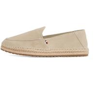 Tommy Hilfiger Men’s Flex Espadrille Loafers with Logo, Beige (Beige), 6.5