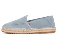 Tommy Hilfiger Men’s Flex Espadrille Loafers with Logo, Grey (Overcast Grey), 7