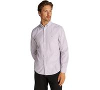 Tommy Hilfiger Men’s Flex Poplin Classic Regular Fit Shirt, Multicolor (Regatta Red/Multi), L