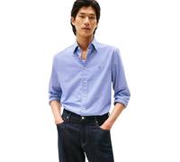 Tommy Hilfiger Men’s Flex Poplin Micro Gingham Regular Fit Shirt, Multicolor (Wedge Blue/Check), XXL