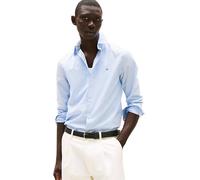 Tommy Hilfiger Men’s Flex Poplin Mini Print Regular Fit Shirt, Blue (Cloudy Blue), XXL