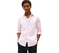 Tommy Hilfiger Men’s Flex Poplin Mini Print Regular Fit Shirt, Pink (Pink Lily), XXL