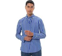 Tommy Hilfiger Men’s Flex Poplin Nautical Cotton Shirt, Multicolor (Optic White/Wedge Blue), XXXL