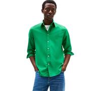 Tommy Hilfiger Men’s Flex Poplin Solid Regular Fit Shirt, Green (Olympic Green), XL
