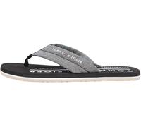 Tommy Hilfiger Flip Flops Chambray Black Grey size 41