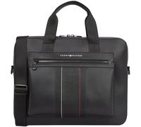 Tommy Hilfiger Men’s Foundation Laptop Bag with Detachable Strap, Black (Black), One Size