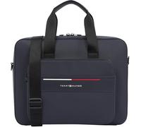 Tommy Hilfiger Men’s Foundation Laptop Bag with Outer Pocket, Blue (Space Blue), One Size