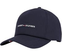 Tommy Hilfiger Men’s Foundation Soft 6 Panel Cap with Logo, Blue (Space Blue), One Size