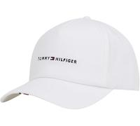 Tommy Hilfiger Men’s Foundation Soft 6 Panel Cap with Logo, White (Th Optic White), One Size