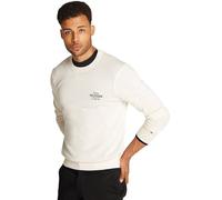 Tommy Hilfiger Men’s Graphic Cotton Round Neck Jumper, Off-White (Ivory Petal), XXL