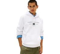 Tommy Hilfiger Men’s Hoodie Brand Love with Kangaroo Pocket, White (White), L