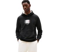 Tommy Hilfiger Men’s Ithaca Flag Cotton Hoodie, Black (Black), XL