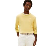 Tommy Hilfiger Men’s Jumper Essential Cotton with Round Neckline, Yellow (Citronella Heather), XXL
