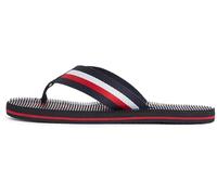 Tommy Hilfiger Men’s Massage Flip Flops with Logo, Blue (Desert Sky), 8